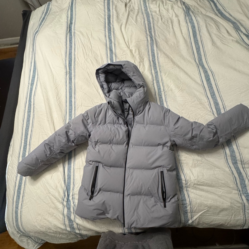 Aritzia Women's Gray Puffer Jacket